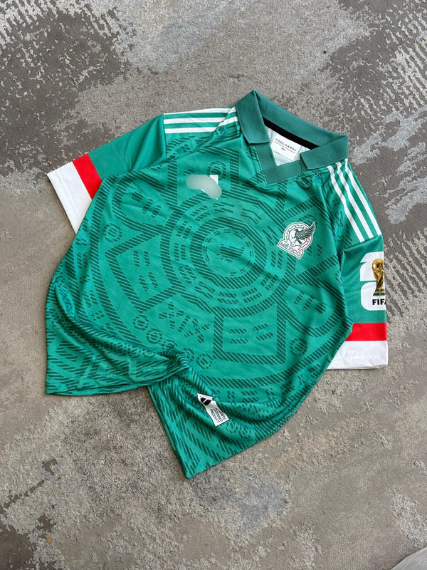 Raul Mexico 2026 Home World Cup  Premium Quality Collar Five Sleeve Sublimation  - P1992