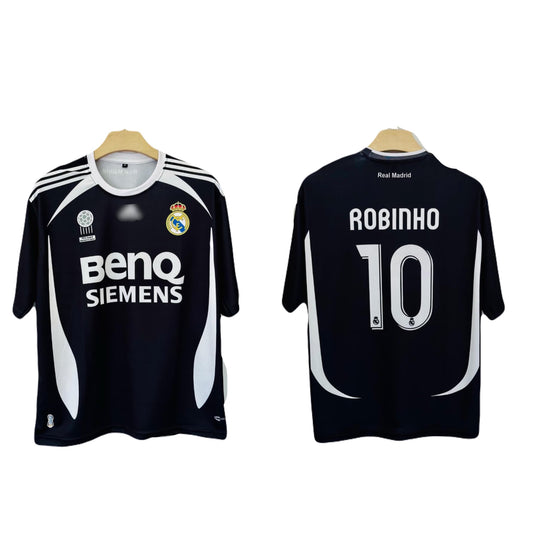 Real Madrid 2006-07 Away kit Robinho Five sleeve P136 - Ms Retro Store