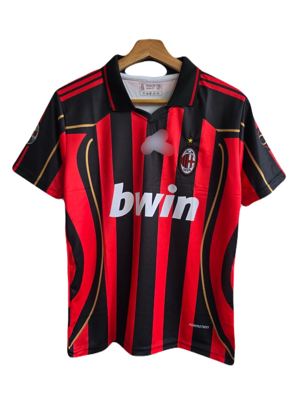 Ac milan Maldini 2006-2007 home kit Half Sleeve -P1175 Ms Retro Store