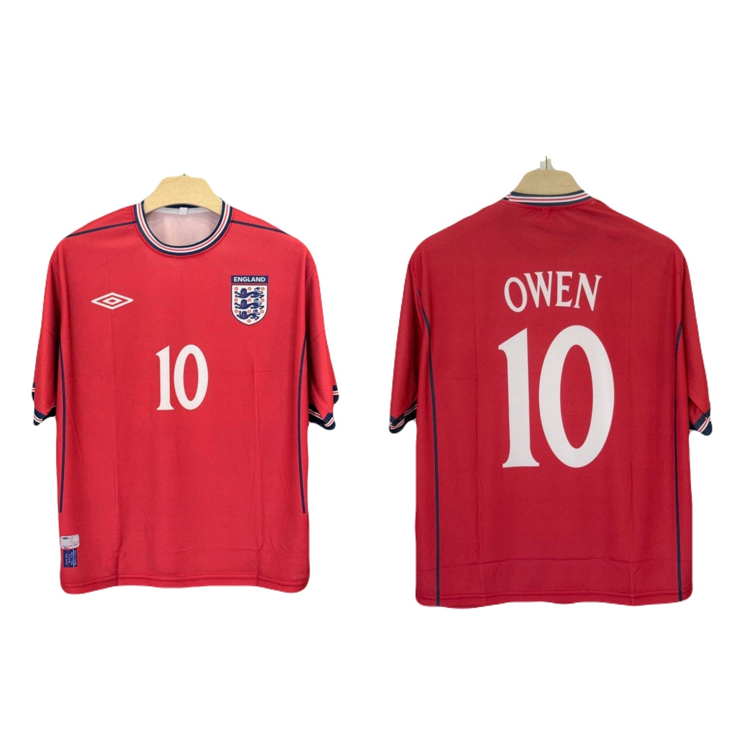 england 2002 owen five sleeve - ms retro store