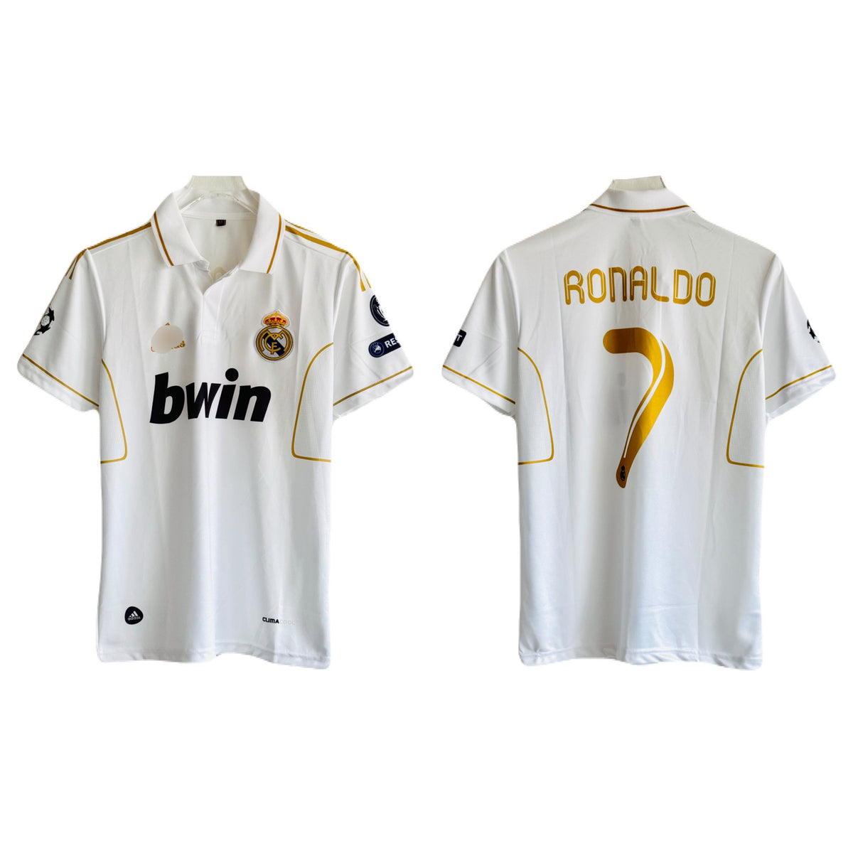 Ronaldo Real madrid half sleeve collar embroidery jersey - P2734