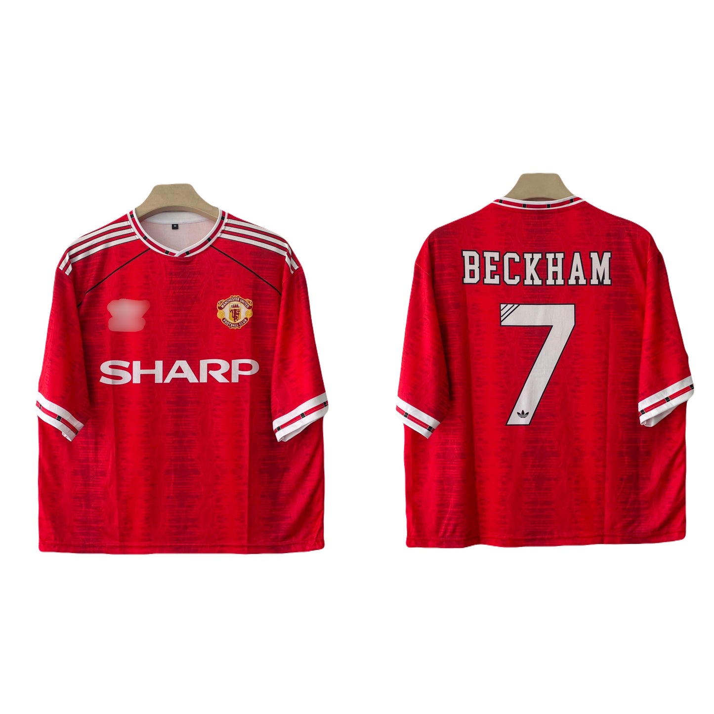Beckham Manchester united 2006 home kit  Five sleeve jersey - P1767