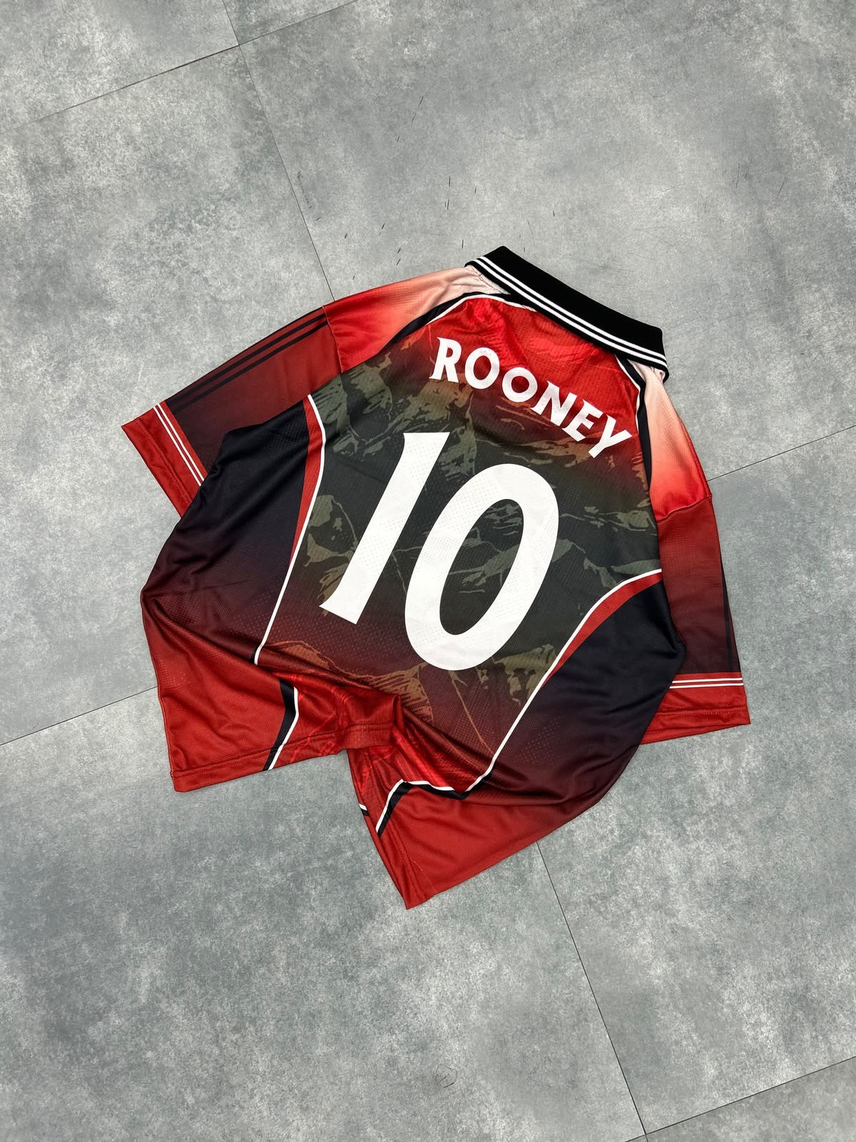 Rooney Manchester United premium quality Collar Five Sleeve Jersey  - P2777