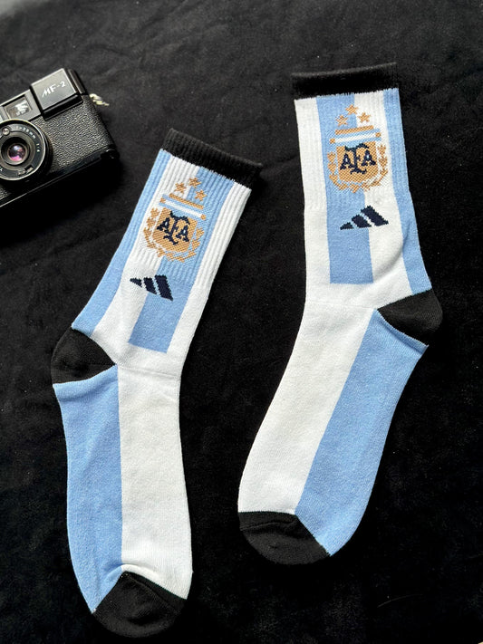 Argentina blue and white socks -