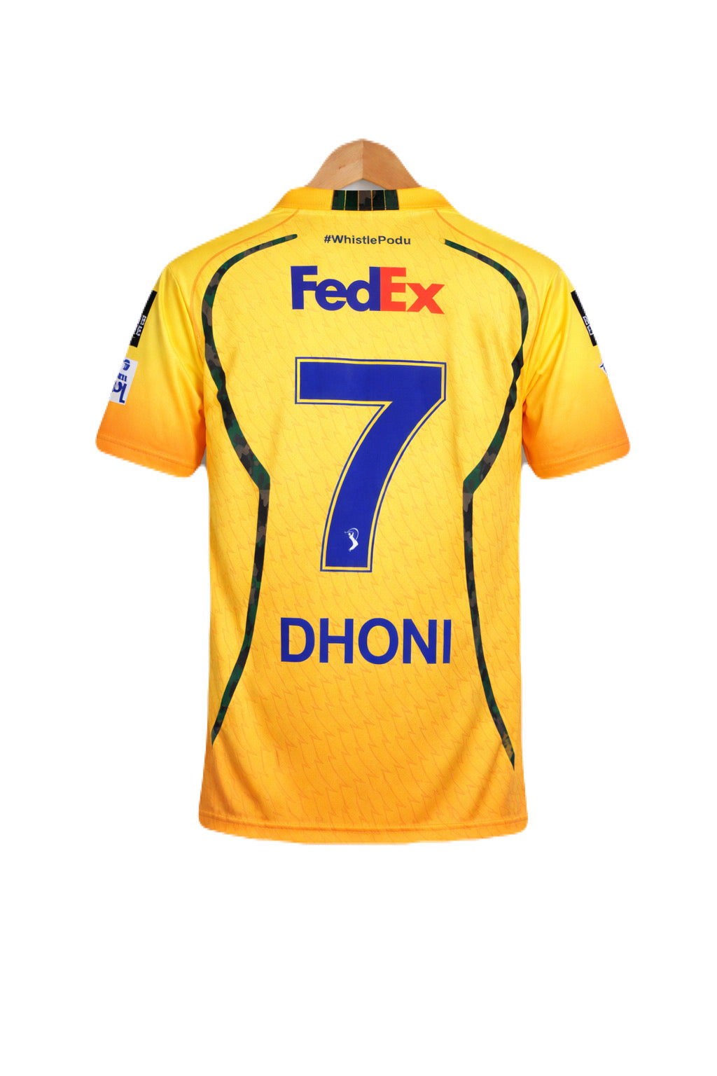 Chennai super kings 2026 IPL Dhoni Half Sleeve Collar Embroidery -Ms Retro Store