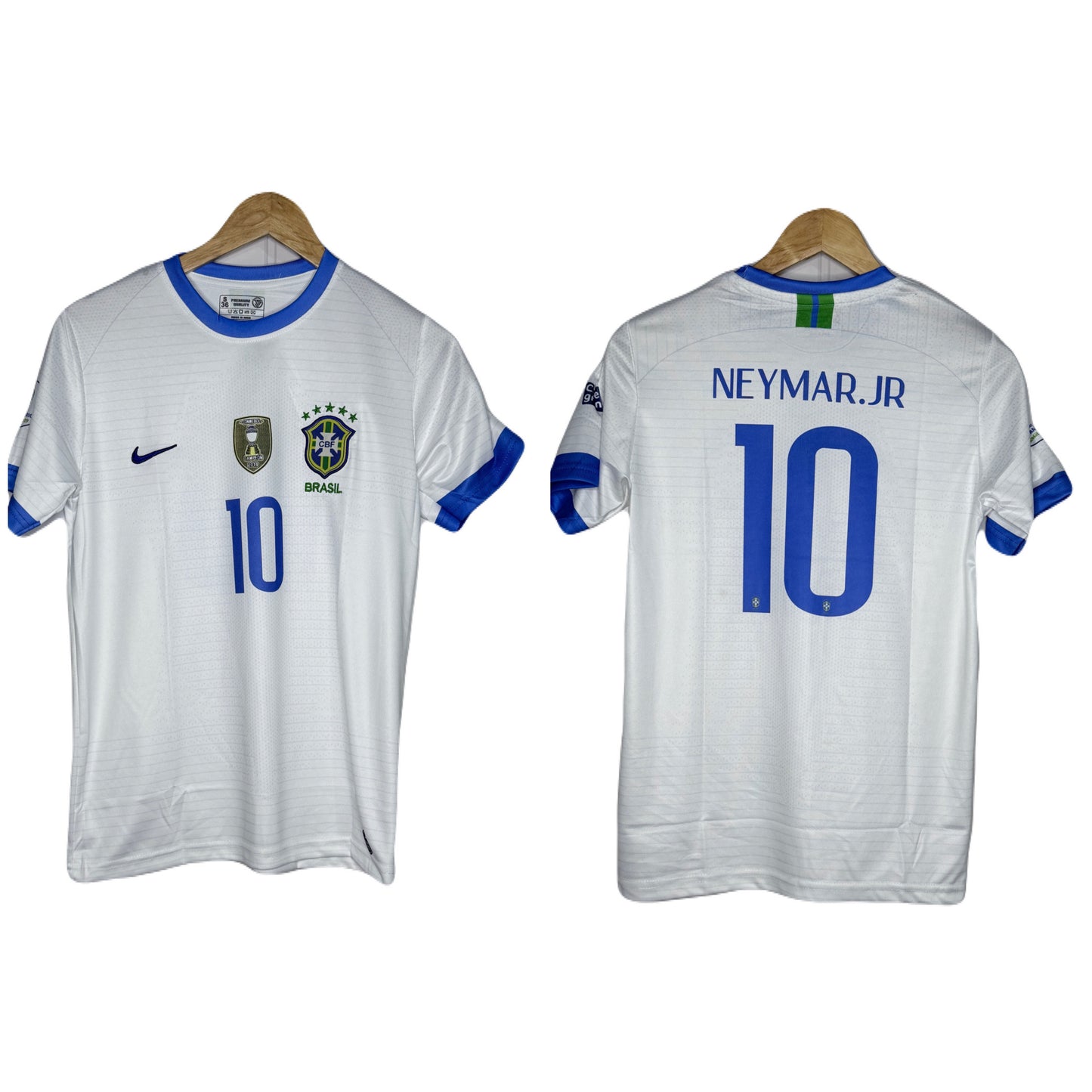 Brazil 2019 Away Kit Neymar jr Half Sleeve - P1022 Ms Retro Store