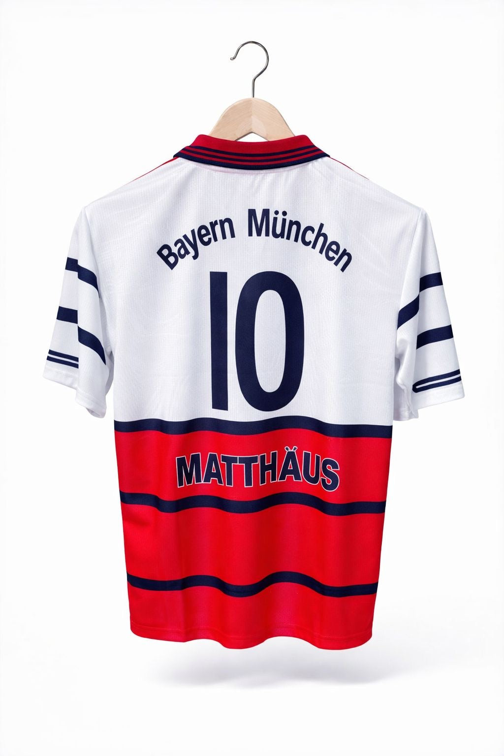 Bayern Munich 1998-00 Matthaus away football shirt five sleeve collar - ms retro store