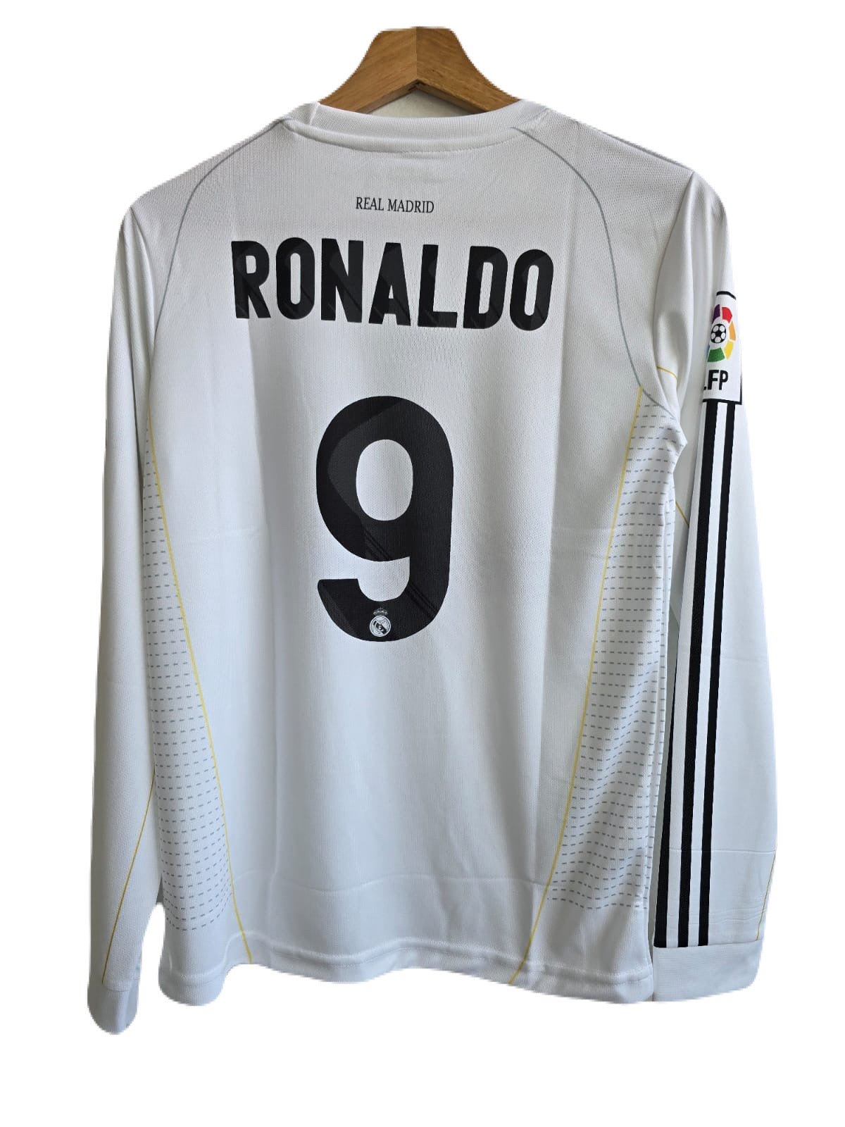 Realmadrid 2009/10 home jersey full sleeve ronaldo ms retro