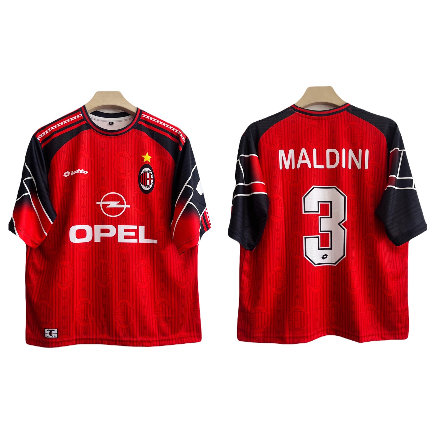 Ac milan 1997/98 fourth kit five sleeve - ms retro store