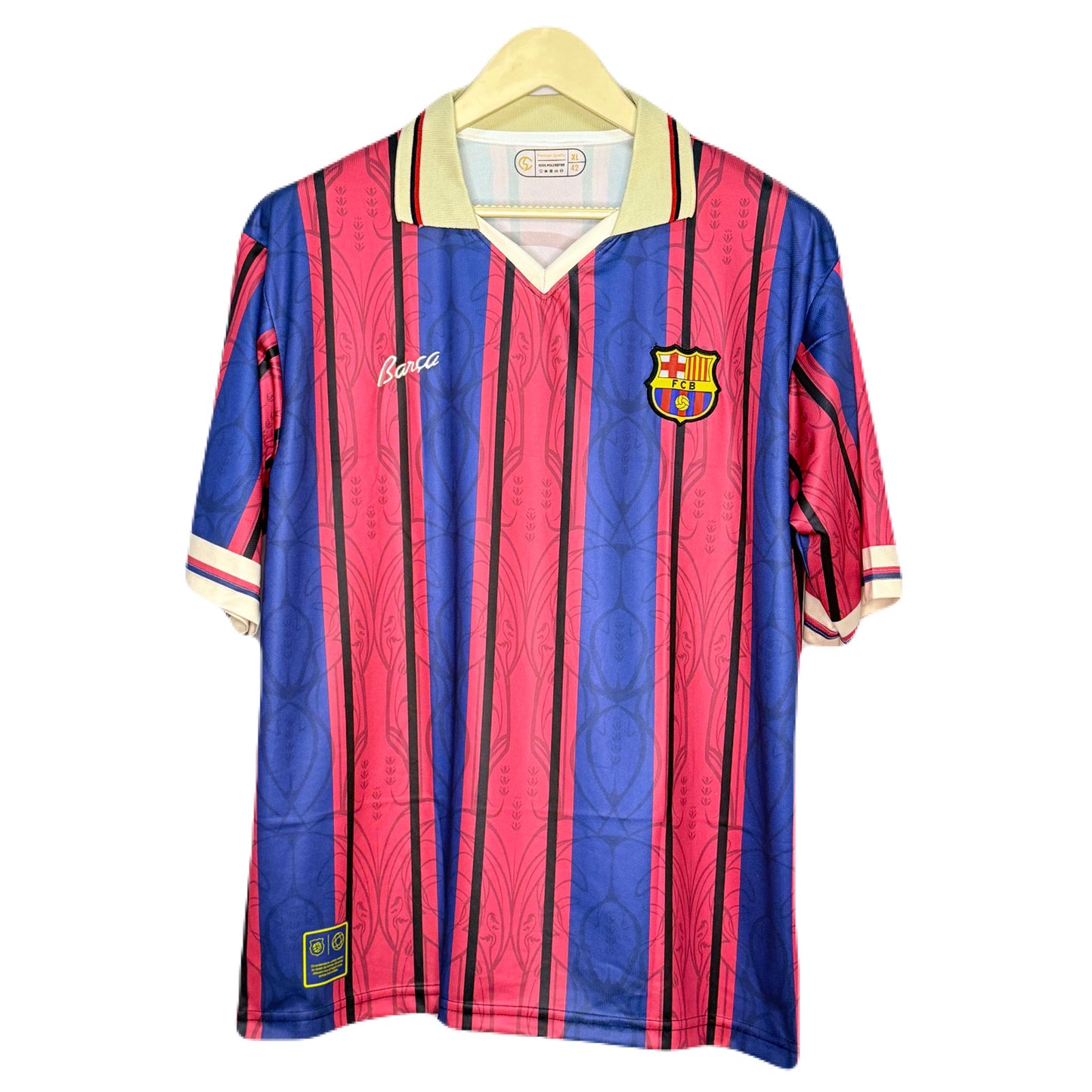 Fc Barcelona 125 Anniversary Special Edition Kit Neymar Five Sleeve - Ms Retro Store