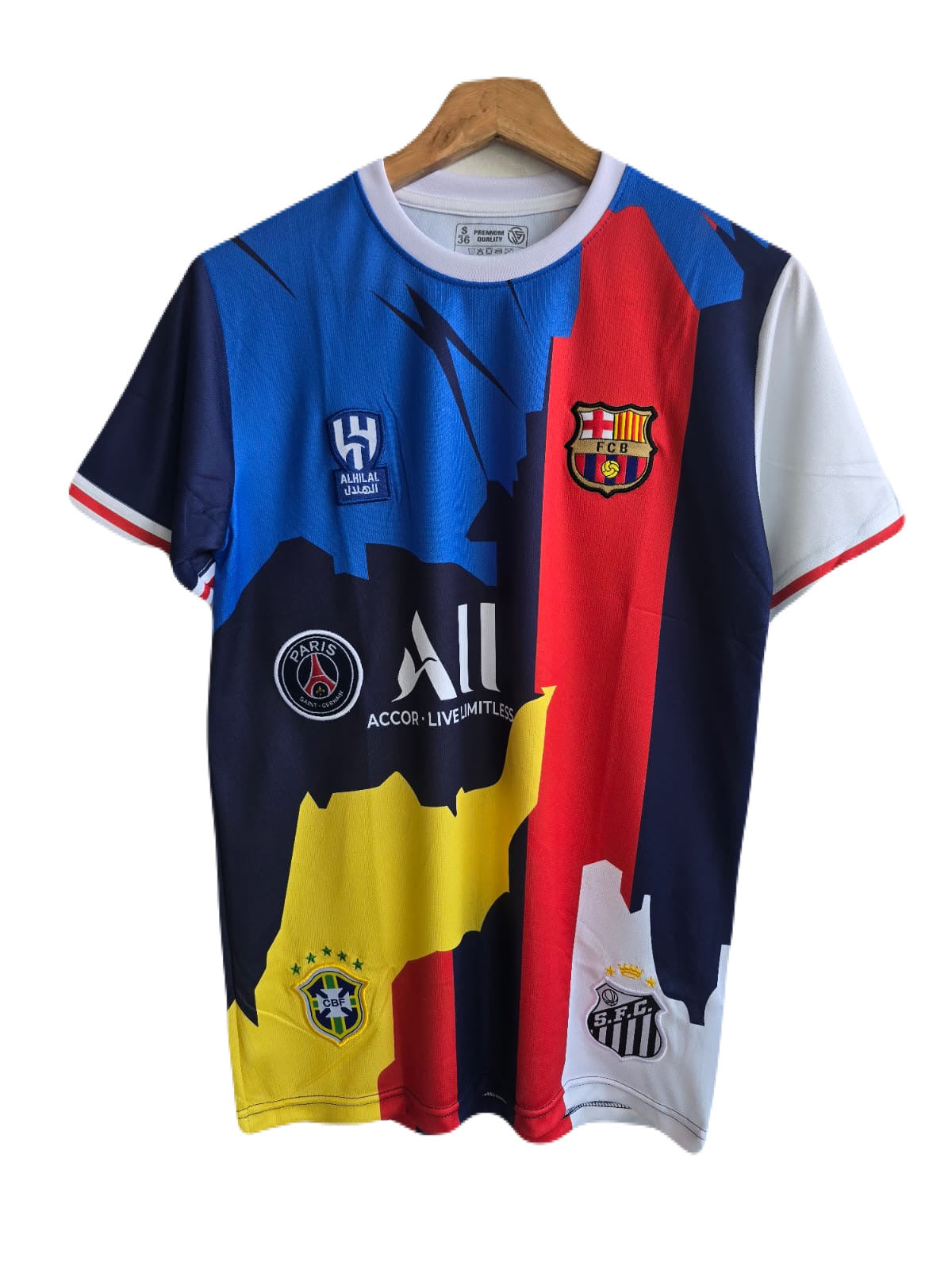 Neymar all time club jersey embroidery Limited edition