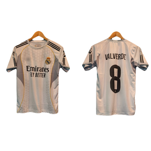 Real madrid 2025/26 home jersey Valverde  - Ms retro store