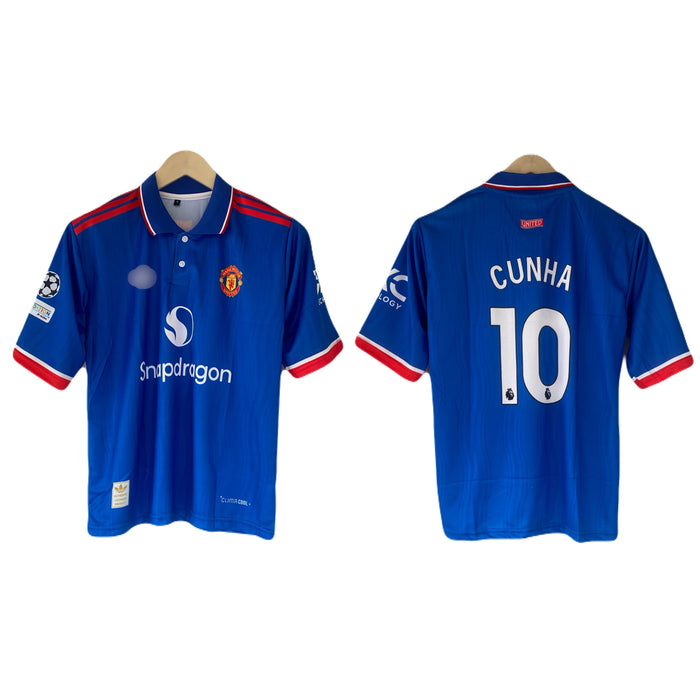 Cunha Manchester united 2026-27 away kit Five sleeve Collar Sublimation- P2558