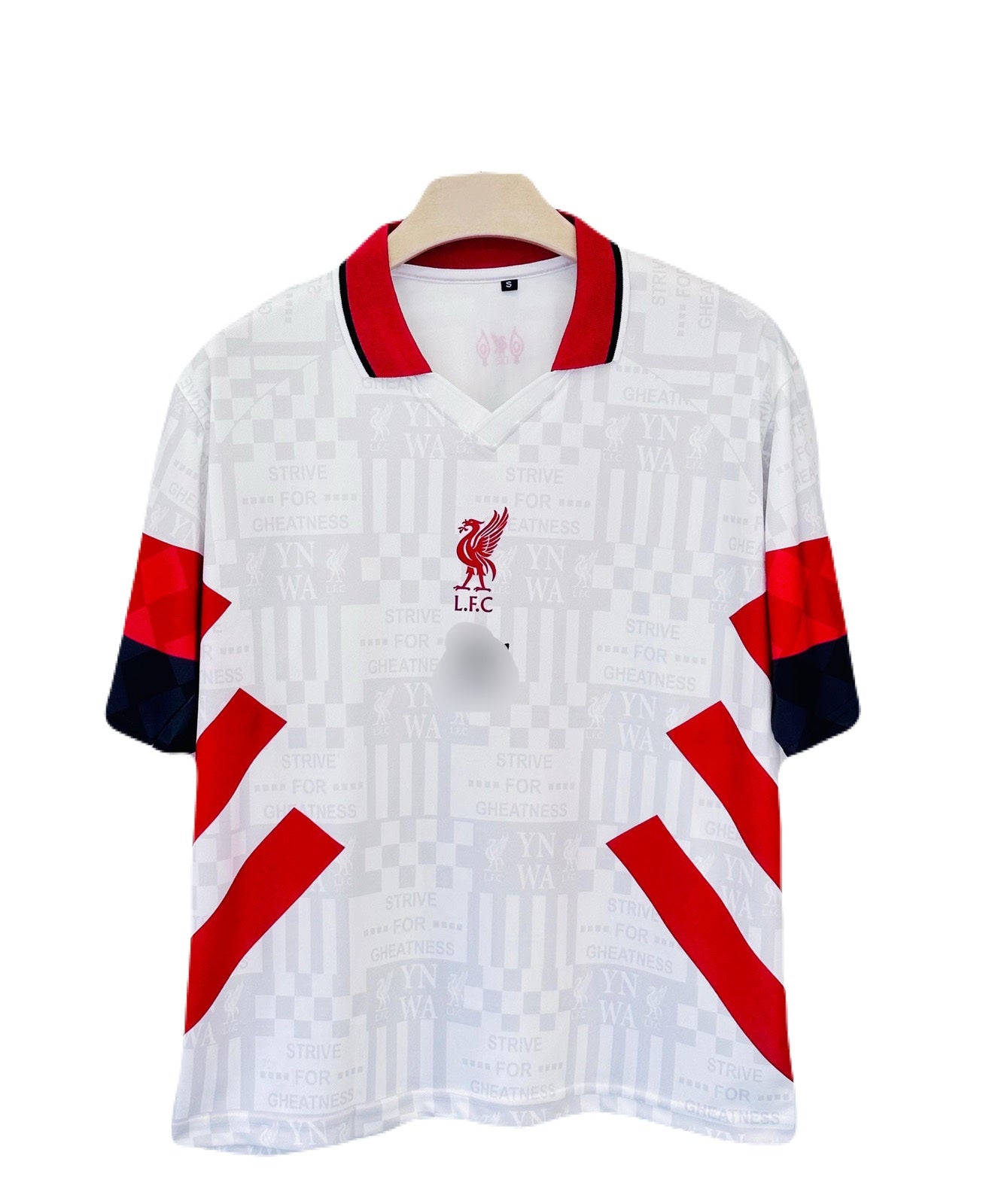 Liverpool 1989-91 Away Gerrard Five Sleeve Collar Sublimation -  Ms Retro Store