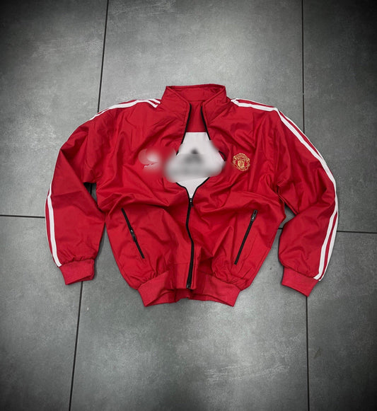 Manchester United red track jacket full sleeve zip type - Ms retro store