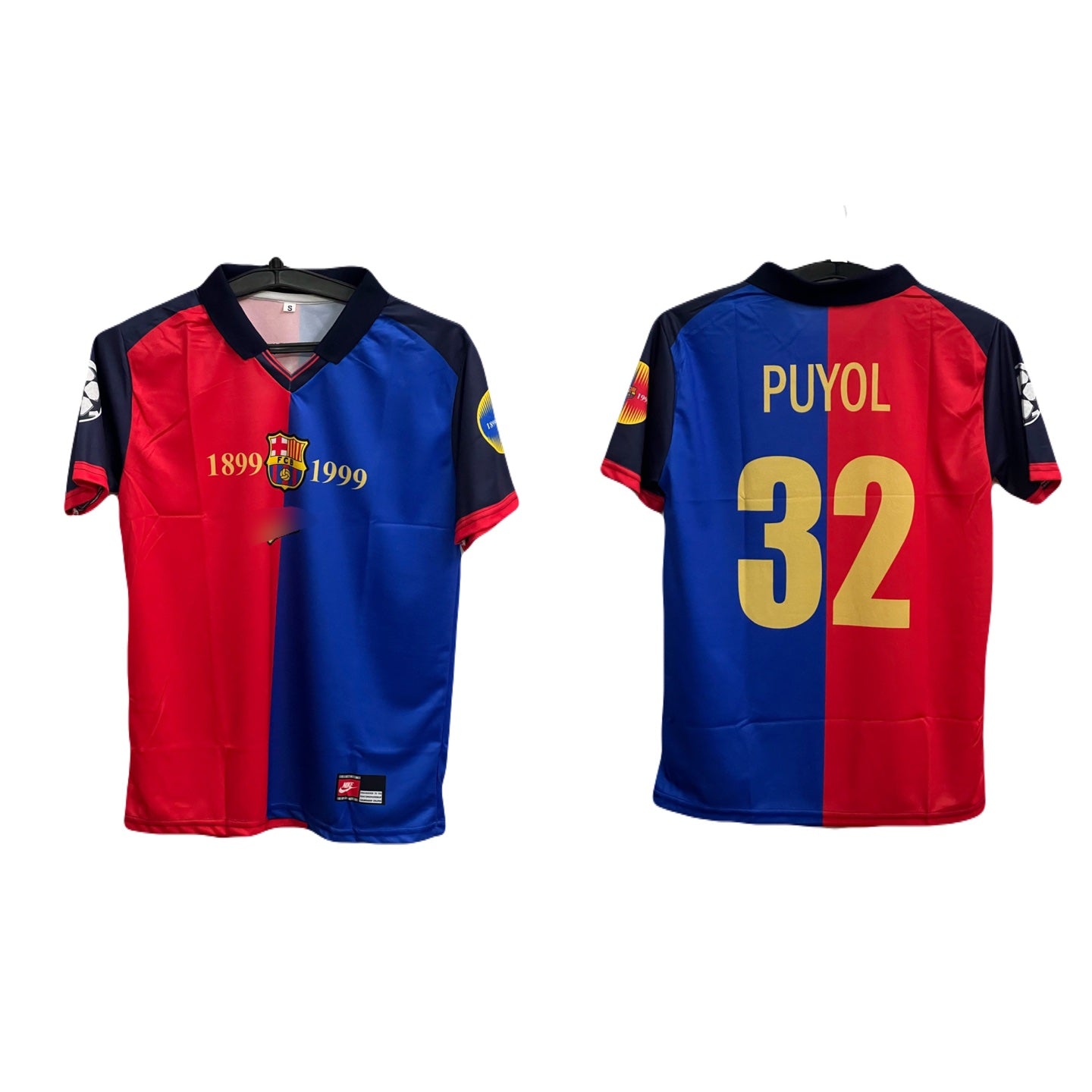 Barca 1999 vintage jersey half sleeve puyol -  P245 ms retro store