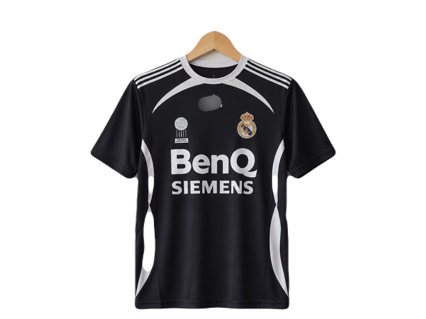 Beckham Real madrid 2004 away kit half sleeve embroidery Jersey -
