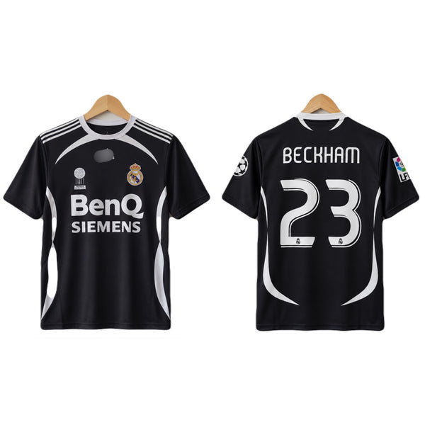 Beckham Real madrid 2004 away kit half sleeve embroidery Jersey -