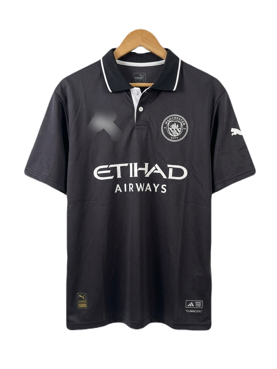Manchester city 2026 Away doku Premium Quality collar five sleeve sublimation Jersey -  Ms retro store