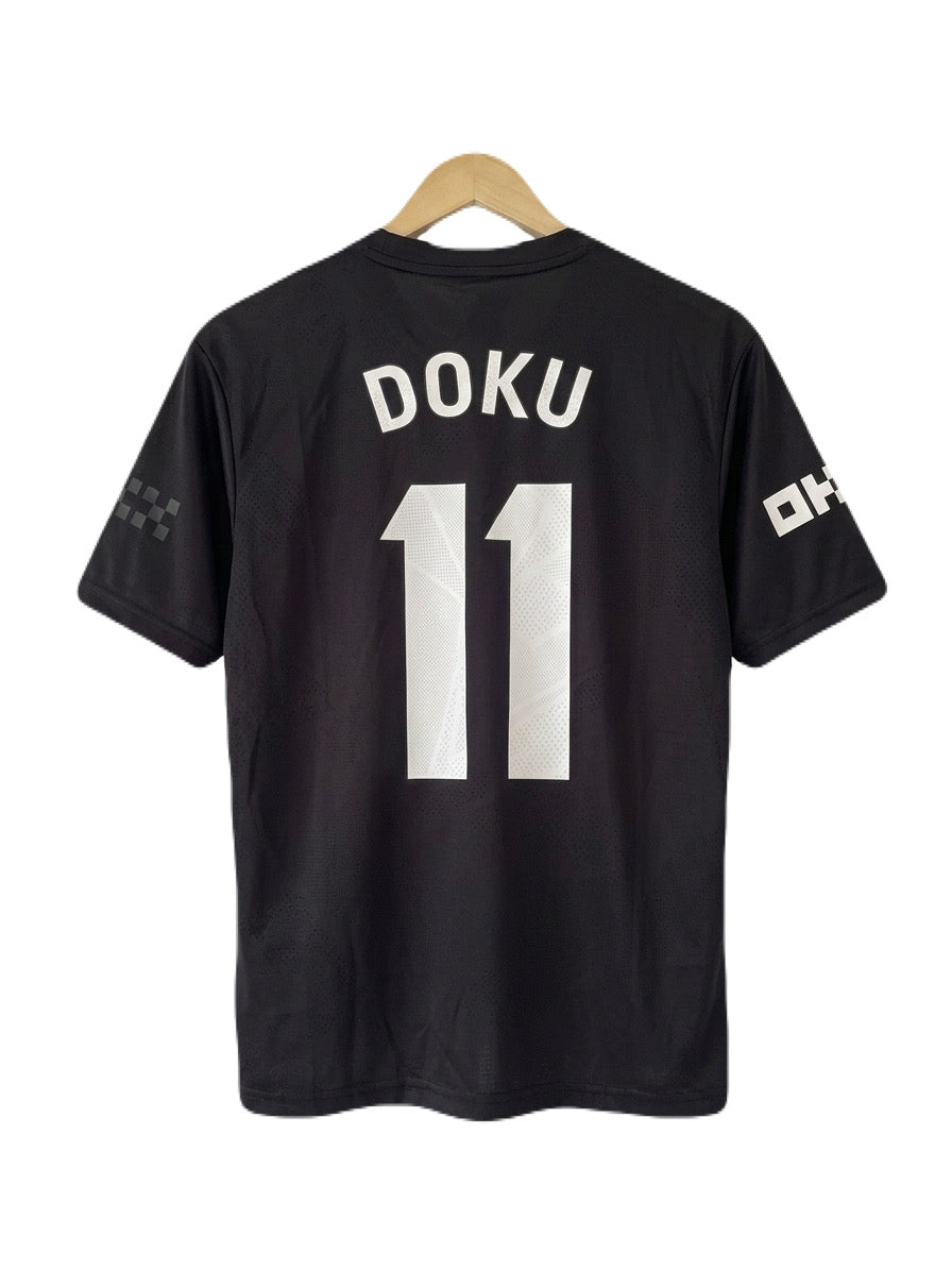 Manchester city 2026 Away doku Premium Quality collar five sleeve sublimation Jersey -  Ms retro store