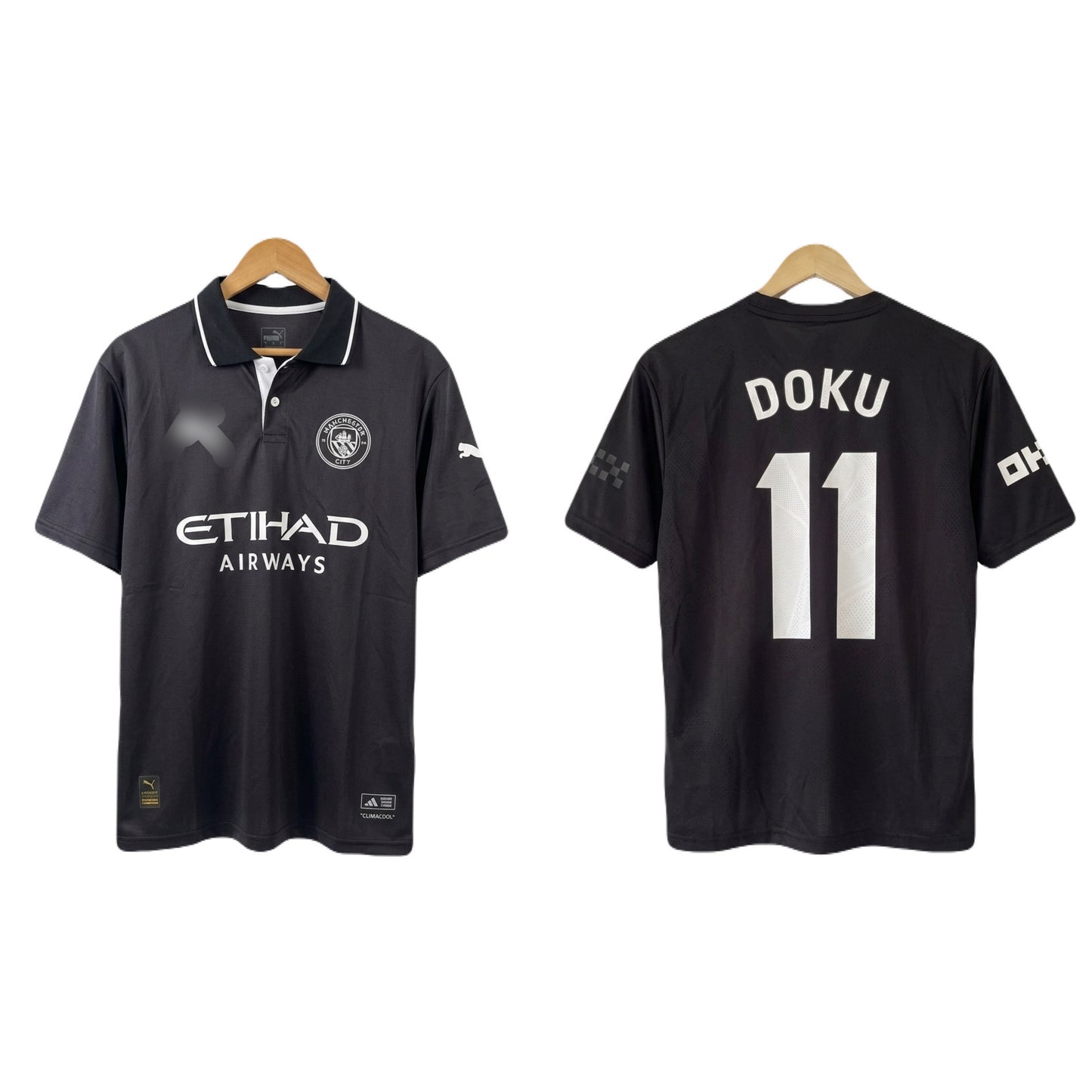 Manchester city 2026 Away doku Premium Quality collar five sleeve sublimation Jersey -  Ms retro store