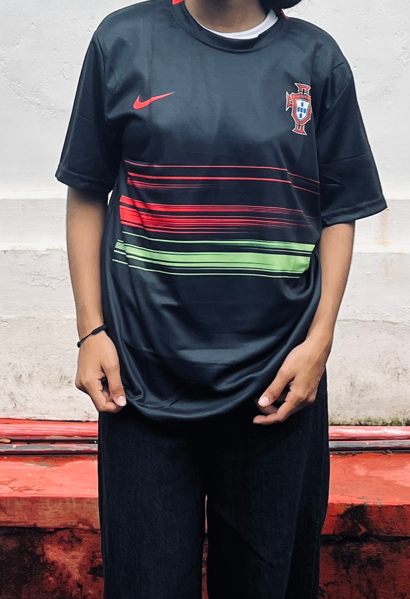 Portugal black and red vintage ronaldo P184 - ms retro store