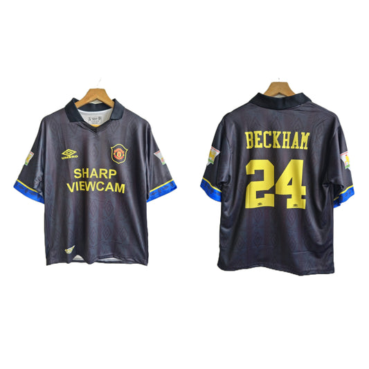 Manchester united 1993-94 Away kit Beckham - P499 - Ms Retro Store