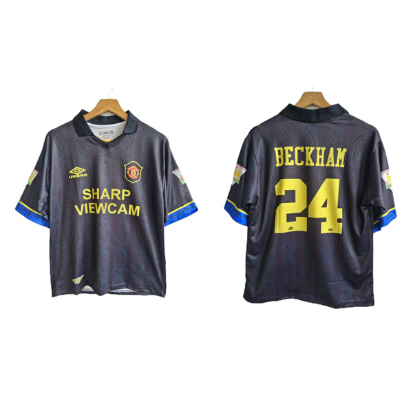 Manchester united 1993-94 Away kit Beckham - P499 - Ms Retro Store