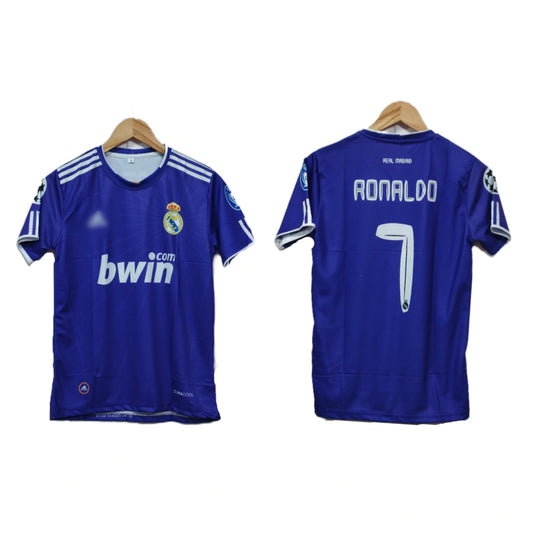 Real madrid 2007-08 Away kit Ronaldo Half sleeve - Ms Retro Store
