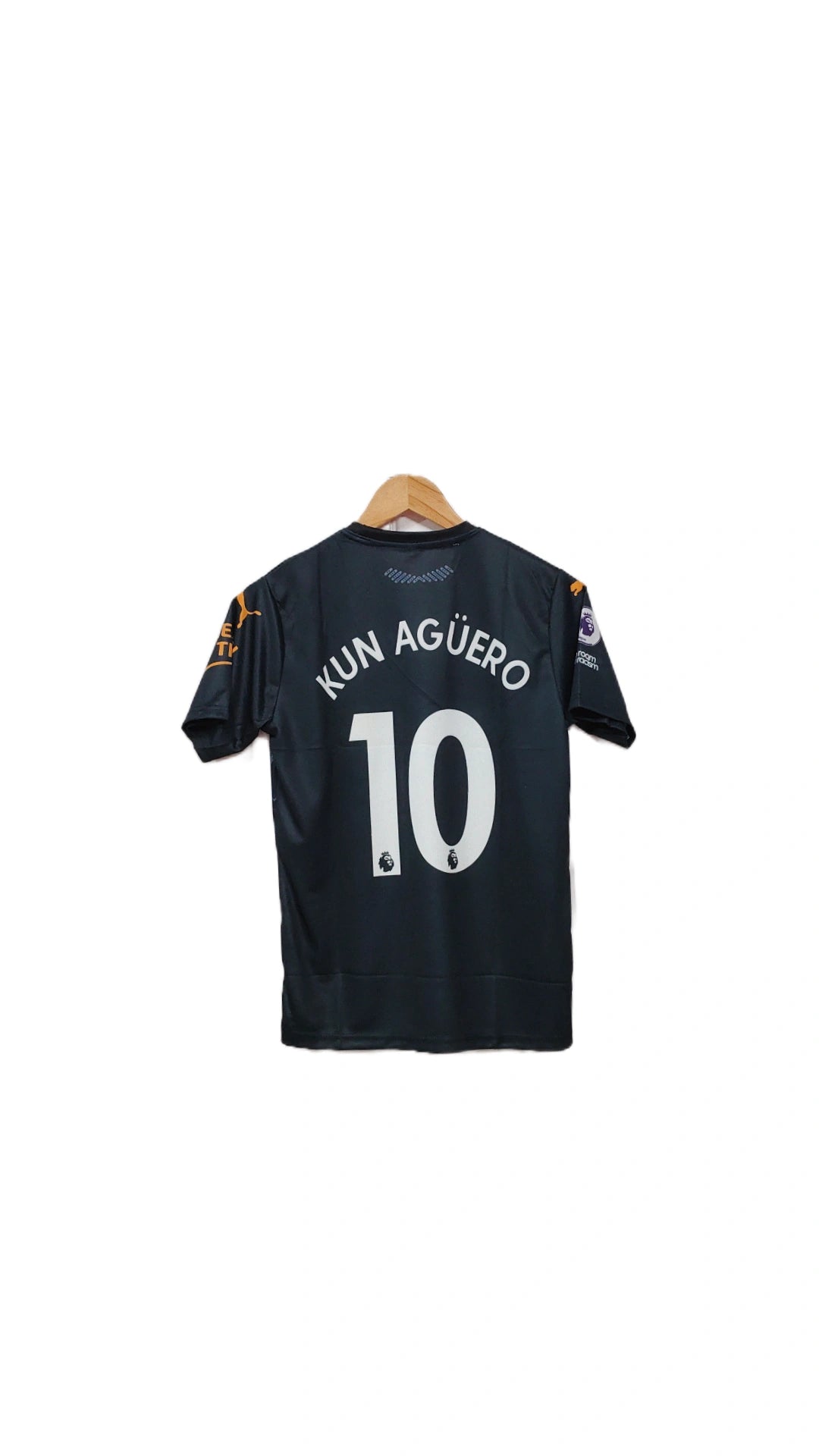 Manchester city 2020-21 Away kit kun. Aguero Half sleeve - Ms Retro Store