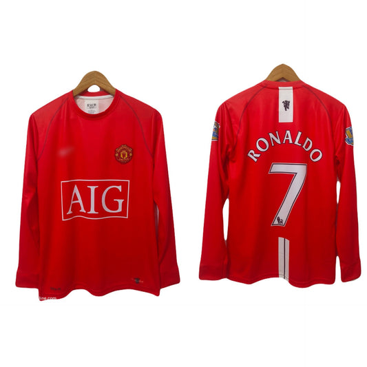 Ronaldo man united 7 2008 full sleeve embroidery  P38 ms retro store