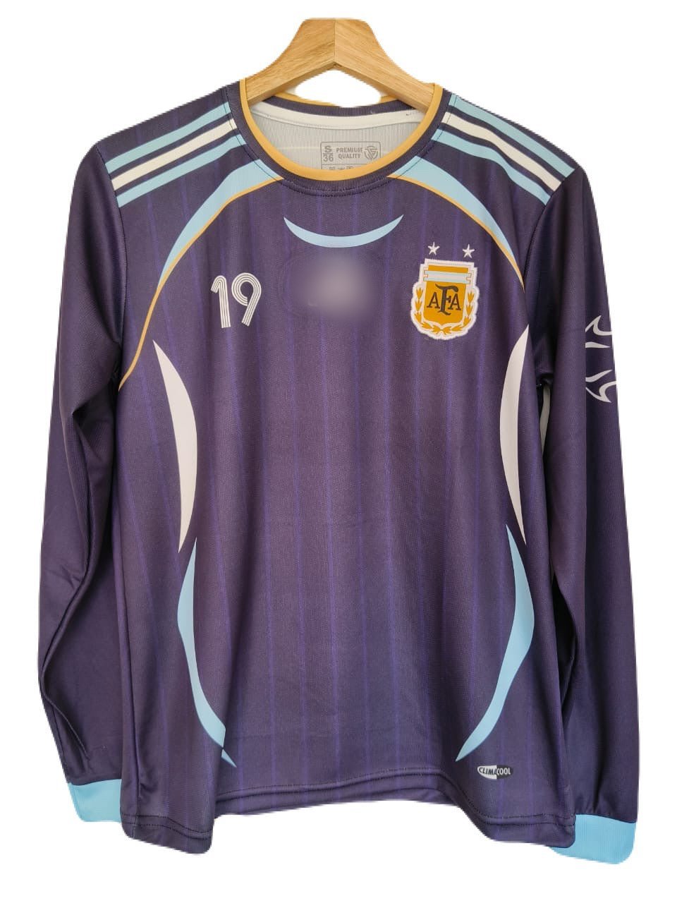 Argentina 2006 away jersey full sleeve messi embroidery P88 - ms retro store