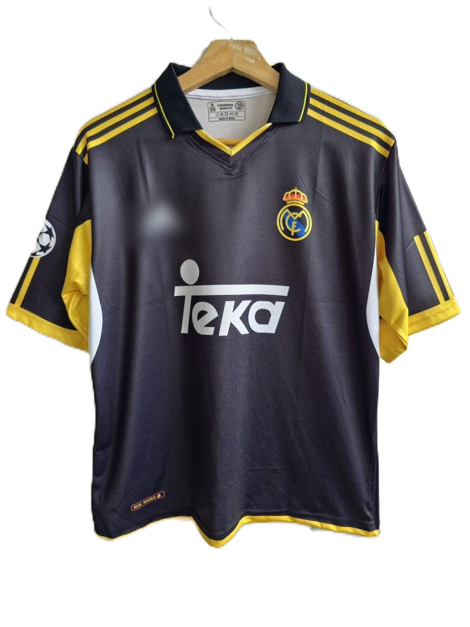 Real madrid 1999-00  Away kit  Zidane Five sleeve - P490 - Ms retro store
