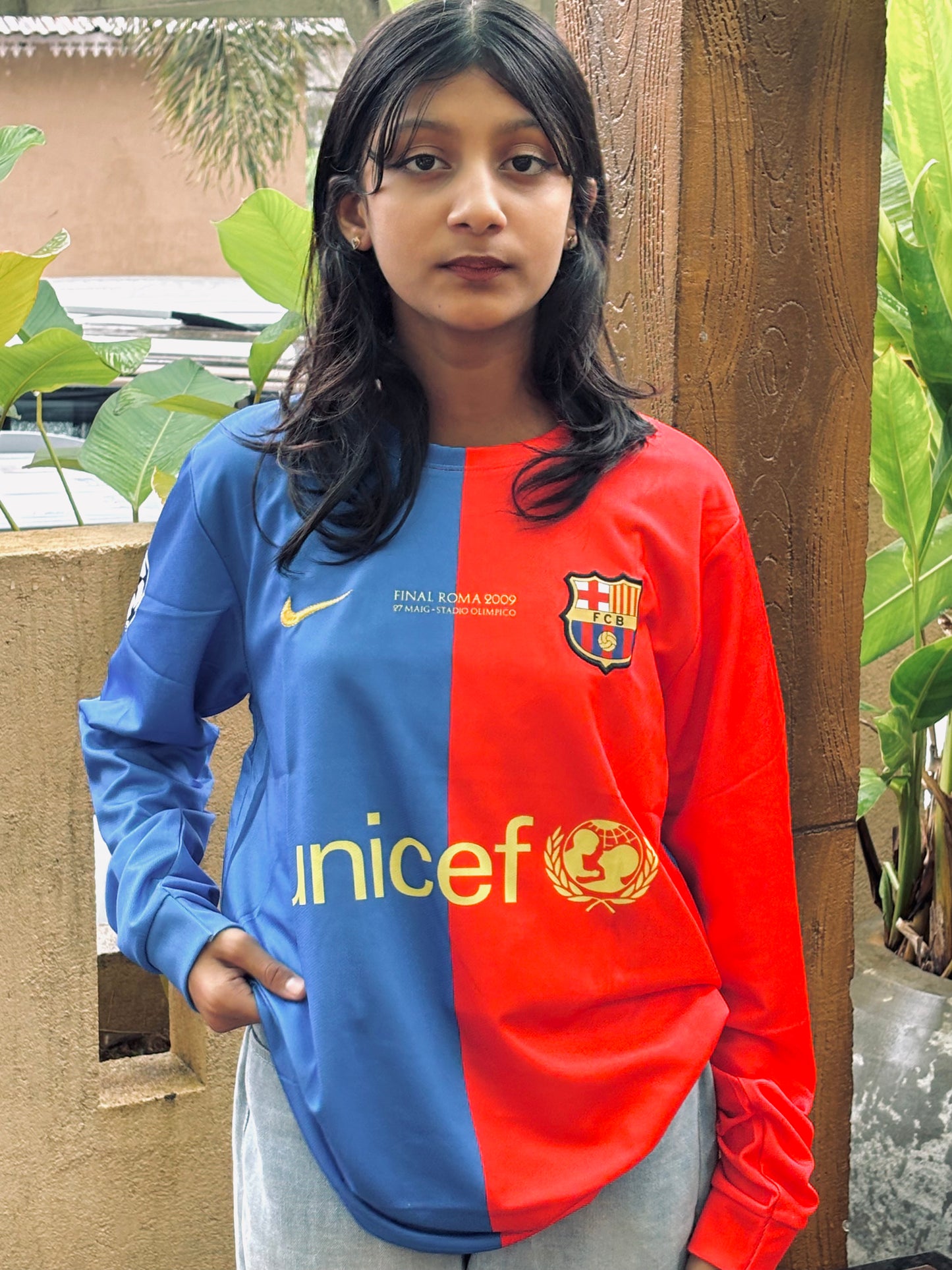 Messi 2009 Barcelona full sleeve embroidery p21