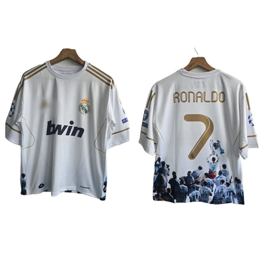 Real madrid 2011-12 Home kit Ronaldo Five sleeve - P478 - Ms retro store