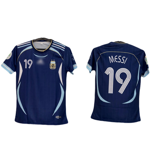 Best retro jersey Argentina 2006 away kit worldcup edition leo messi 19 - P410 -ms retro store