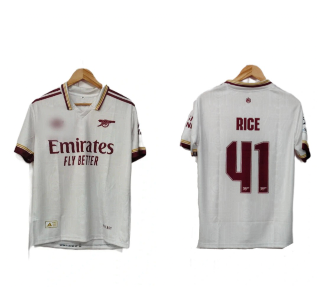 Arsenal 2025-26 Third kit Rice Half sleeve - Ms Retro Store