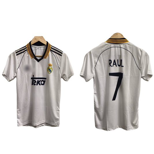 Real madrid 1998/2000 home kit raul vintage P84 - ms retro store