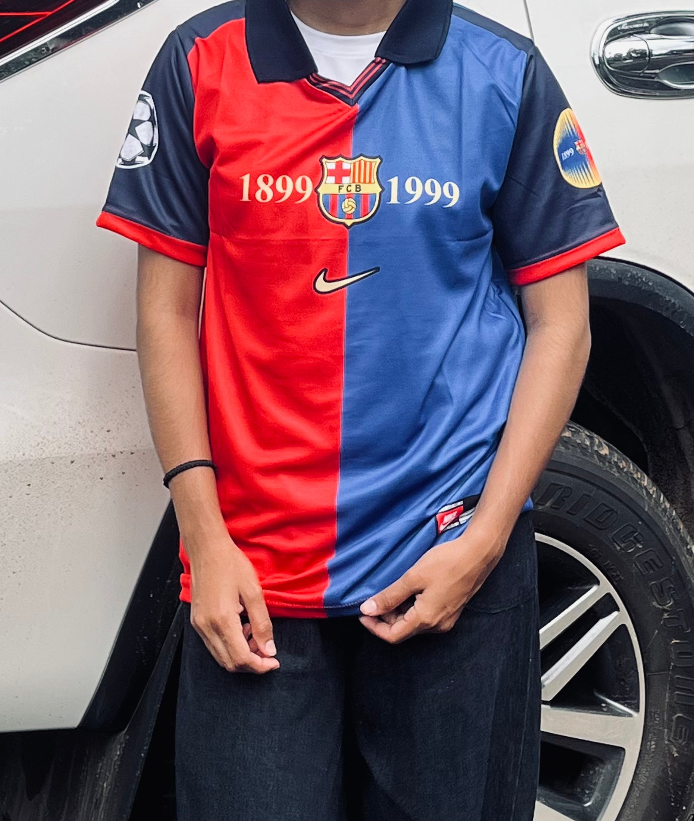 Barcelona 1999 Home jersey Five sleeve Puyol 5 -  - ms retro store P-302