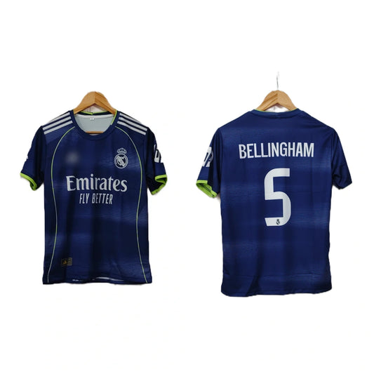 Real Madrid 2025-26 Away kit Belligham Half sleeve - Ms Retro Store