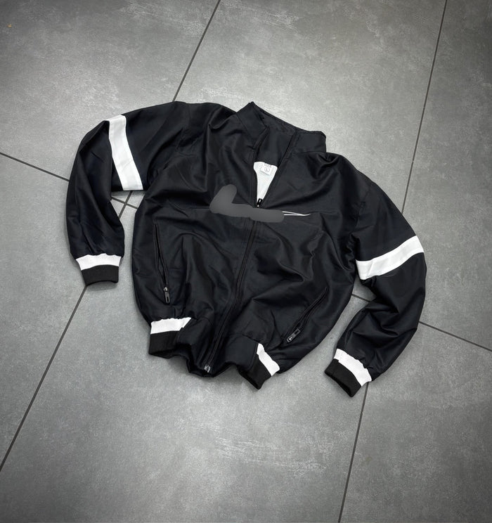 Track jacket Black colour full sleeve  zip type - P2799