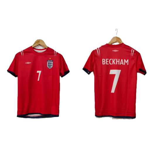England 2004-05 Home kit Beckham Half sleeve - Ms Retro Store