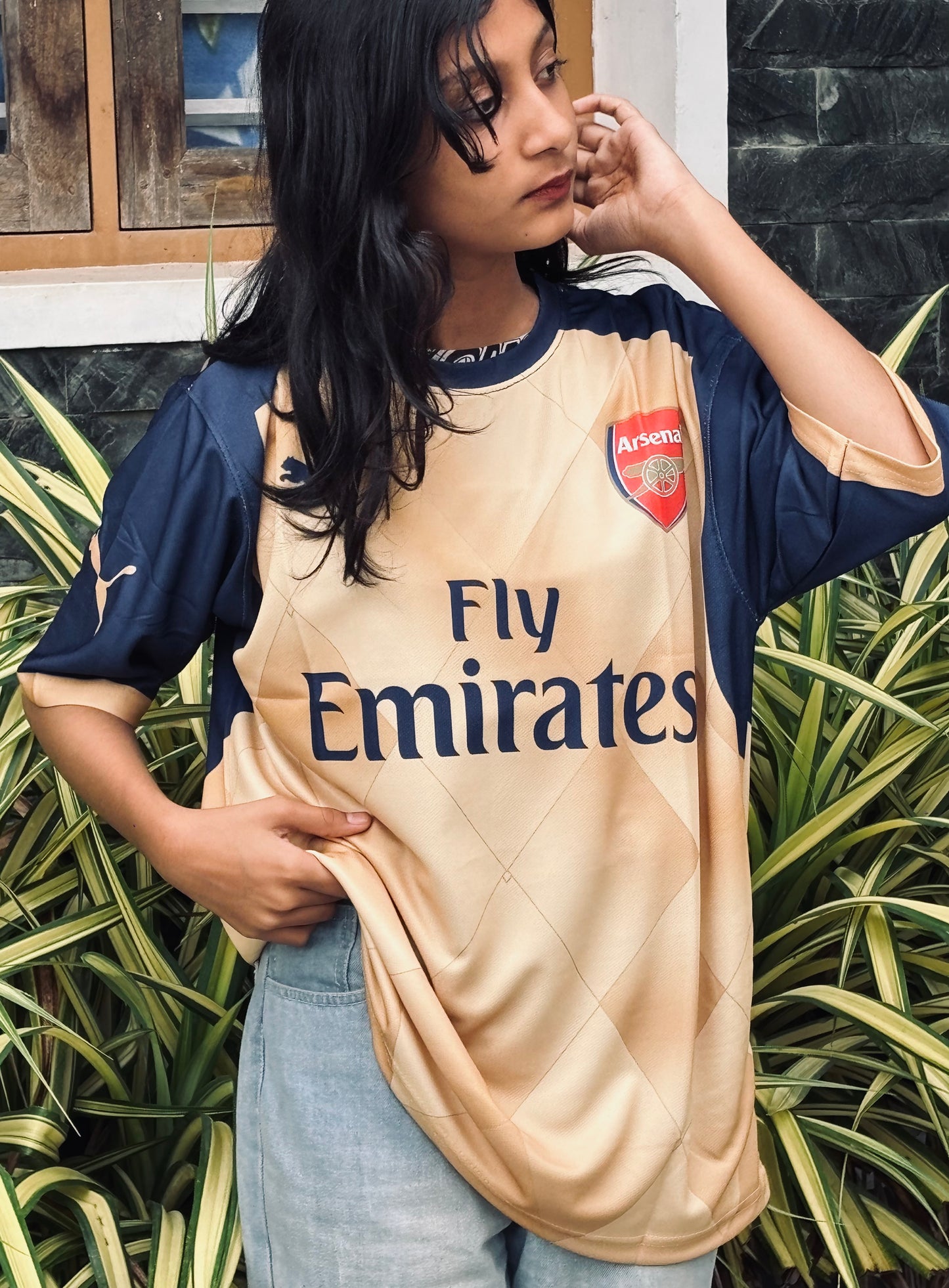 Arsenal 2015-16 away jersey ozil P407 - ms retro store