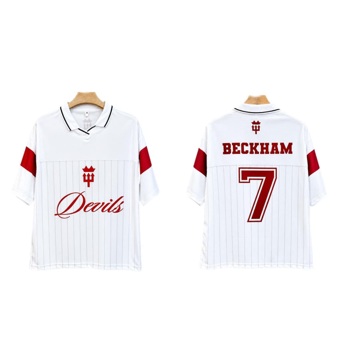 Beckham Manchester United   Fivesleeve collar sublimation - P2695