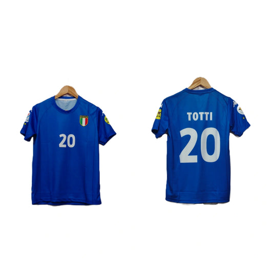Italy 2000-01 Home kit Totti Half sleeve - Ms  Retro store