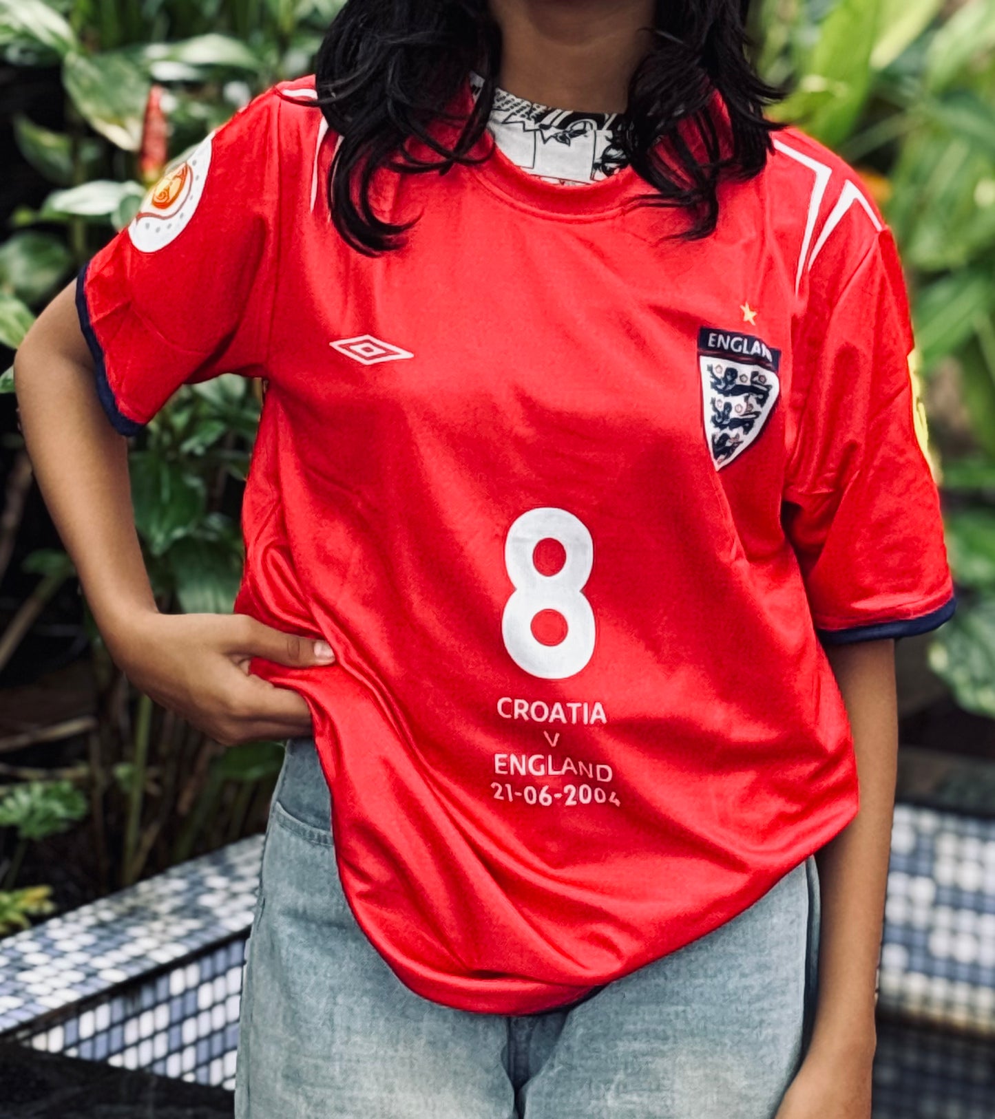 Scholes england 2004 home jersey - ms retro store