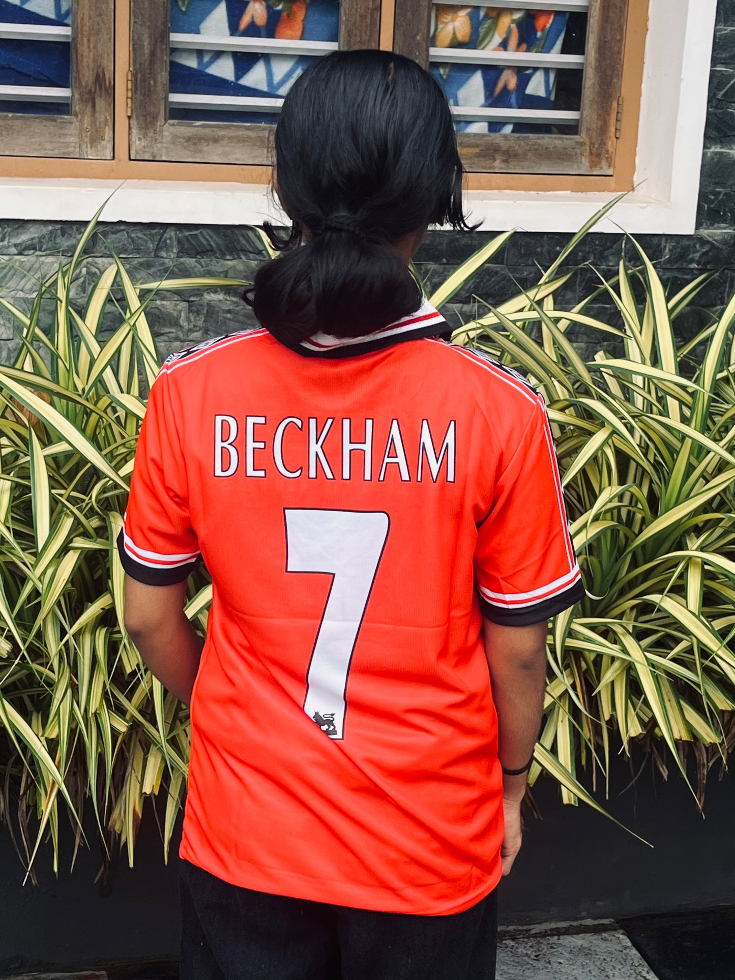 Manchester united 1998/99 Home jersey Beckham zip type P51 - ms retro store