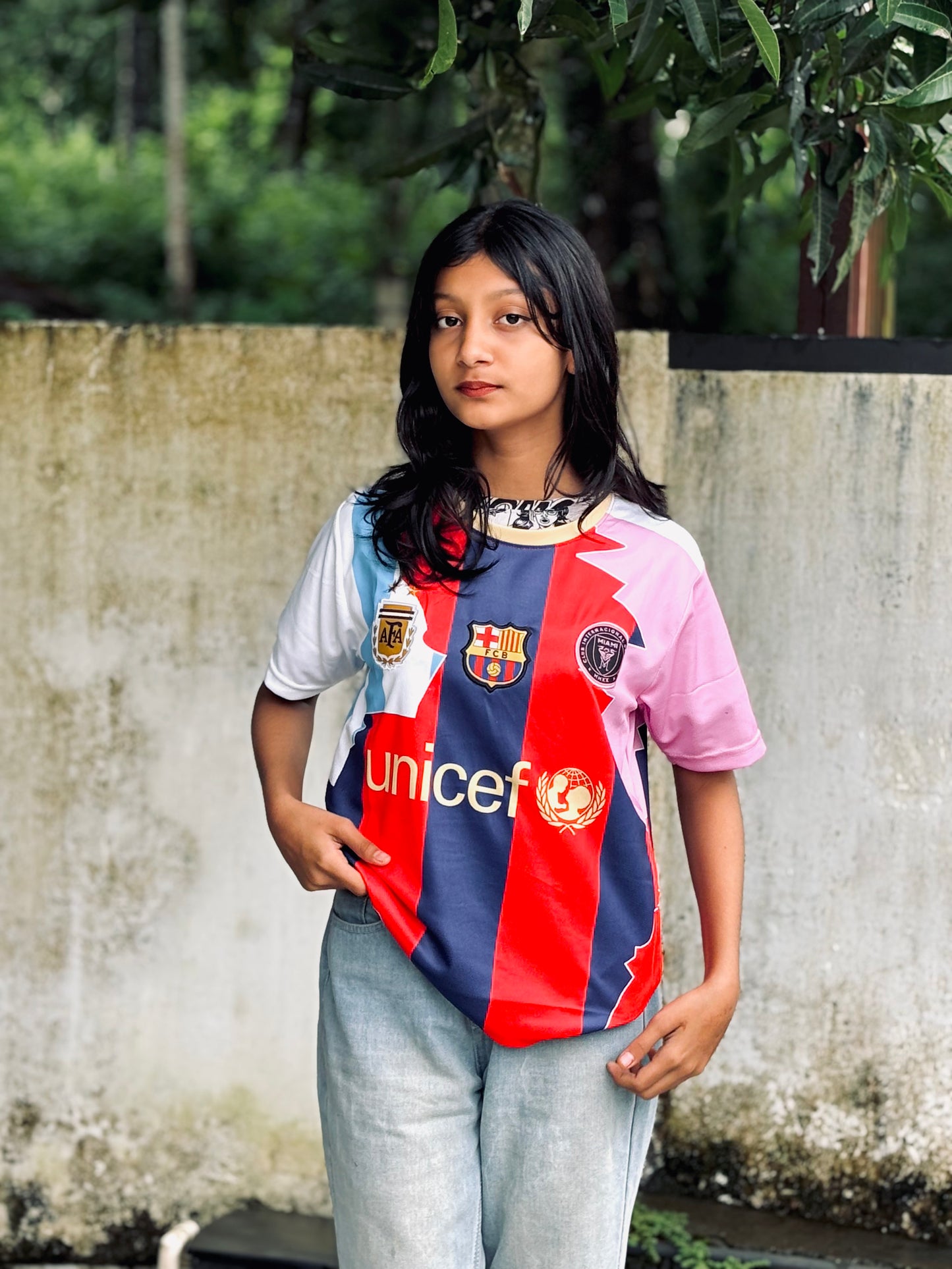 Leo messi all time club jersey embroidery Limited edition