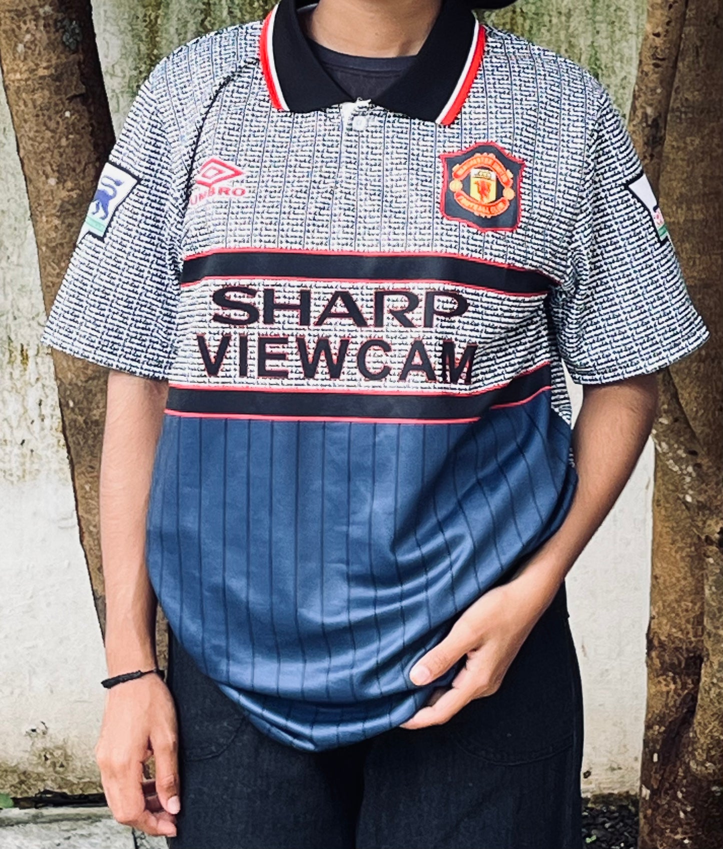 Manchester united 1995/96 away shirt beckham - p529 - ms retro store