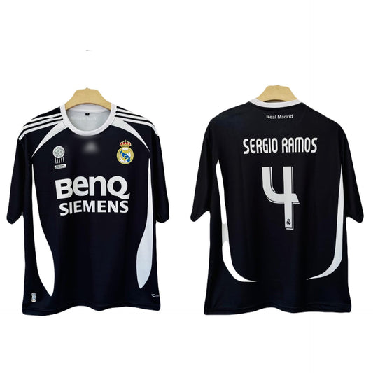 Real Madrid 2006-07 Away Ramos Five sleeve - P750 Ms Retro Store